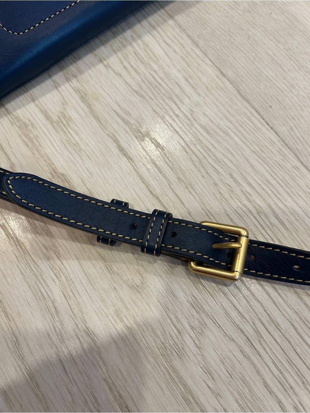 Dooney & Bourke Navy Leather Satchel Bag - Picture 5 of 9